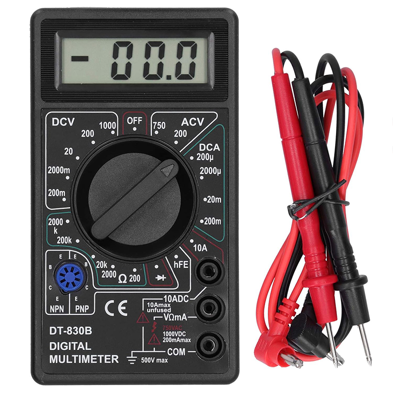Analog Meter Gauge - ポータブル電圧計マルチメーター車のバッテリーテスター回路テスターデジタルマルチメーターテスターDT830電気電圧計電流計