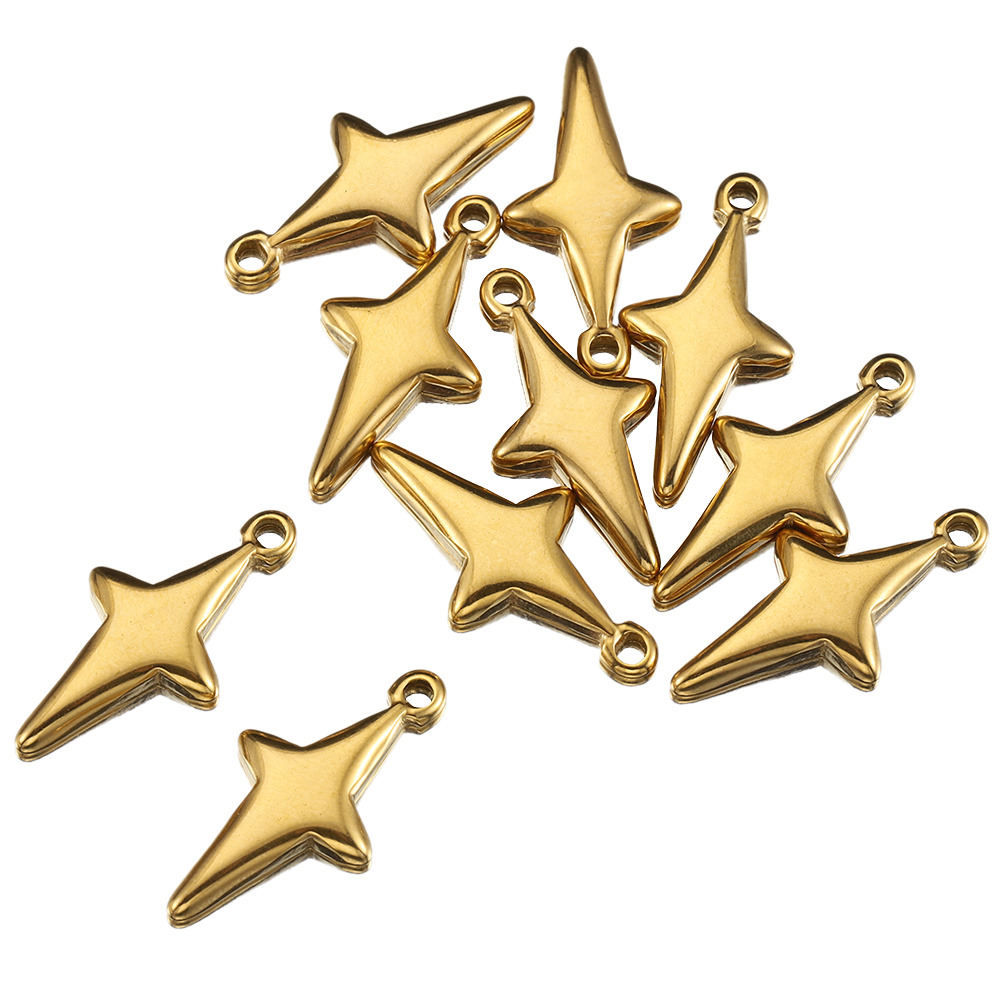 Vintage Jewelry Collection - 5 個のステンレス鋼ヴィンテージスター流星ペンダント DIY イヤリングネックレスジュエリーメイキングチャームアクセサリー