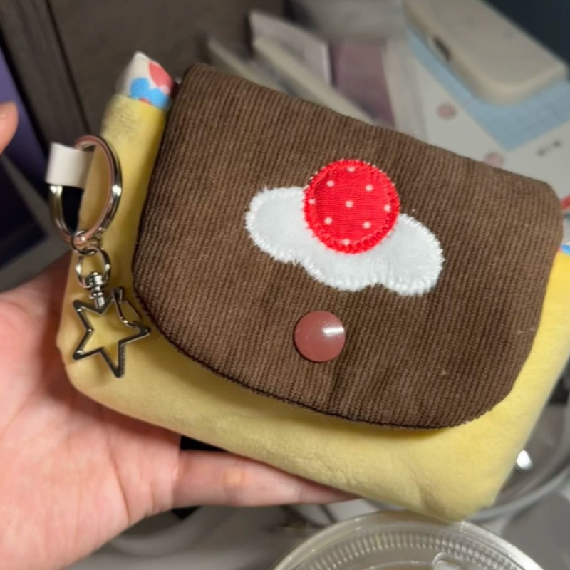 Vintage And Collectible Items - 1個入り ヴィンテージ風ぬいぐるみカメラバッグ ポータブルCCD収納ポーチ 可愛いミニコインカードケース 日常使いの小物入れ