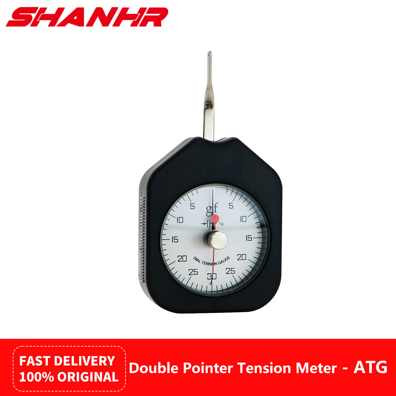 Analog Meter Gauge - SHANHR ATG ダブルポインターテンションメーター テンションゲージ テンションテスト力測定器 フォースメーター