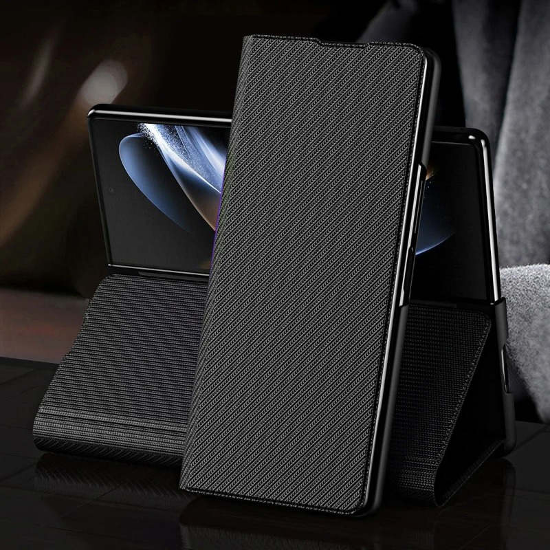 Camera Leather Case - Samsung Galaxy Z Fold 7/6/5/4/3 5G用