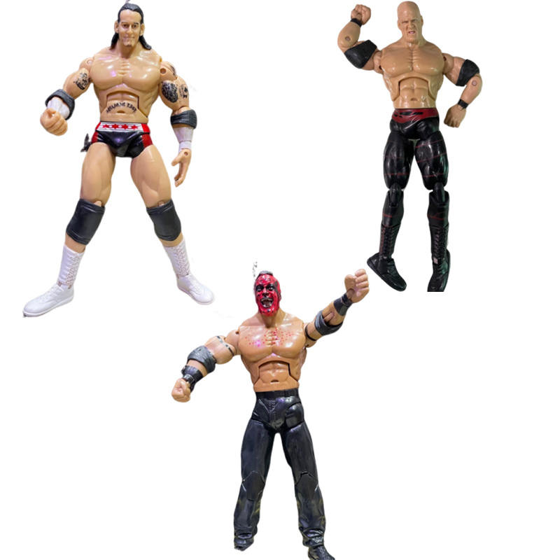 Vintage And Collectible Items - WE WRESTLERS アンダーテイカー ジョン・シナ バティスタ 関節アクションフィギュア