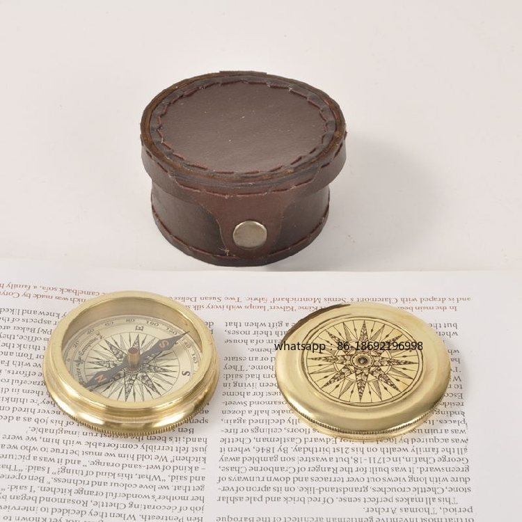 インド輸入真鍮製ヴィンテージレザーケース高精度高感度コンパス - Collectible Vintage Tools のレビューと価格