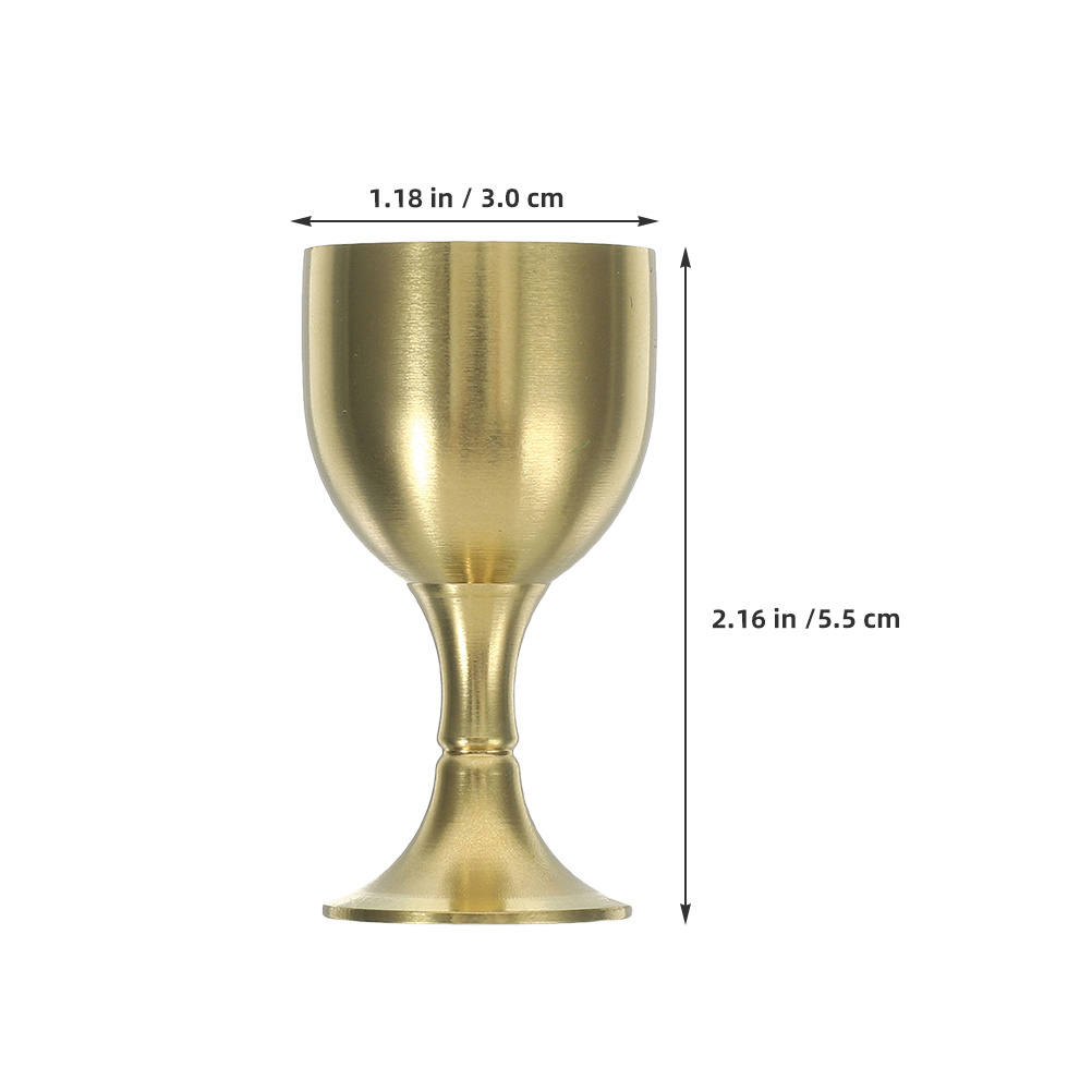 黄金の聖杯 コミュニオンカップ 4個セット 手作りの純銅製マ - Collectible Vintage Wine のレビューと価格