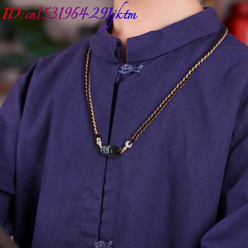 和天翡翠彫刻ビーズペンダントネックレスヴィンテージファッショ - Vintage Necklace のレビューと価格
