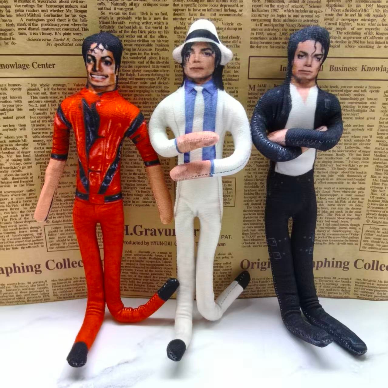 ヴィンテージMJマイケル・ジャクソンコスプレ小道具人形曲げら - Vintage Collectible Figures のレビューと価格