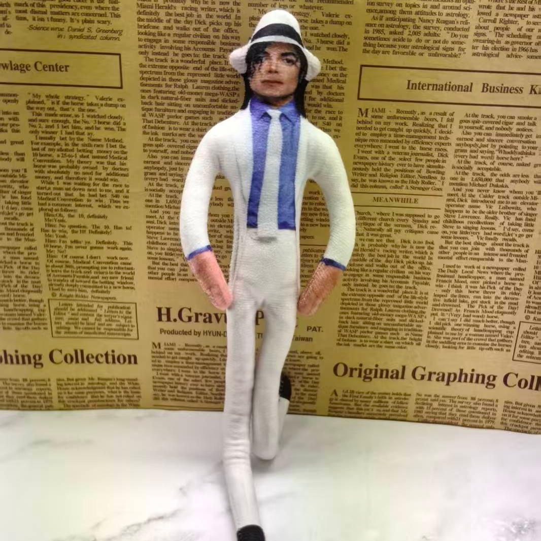 ヴィンテージMJマイケル・ジャクソンコスプレ小道具人形曲げら - Vintage Collectible Figures のレビューと価格