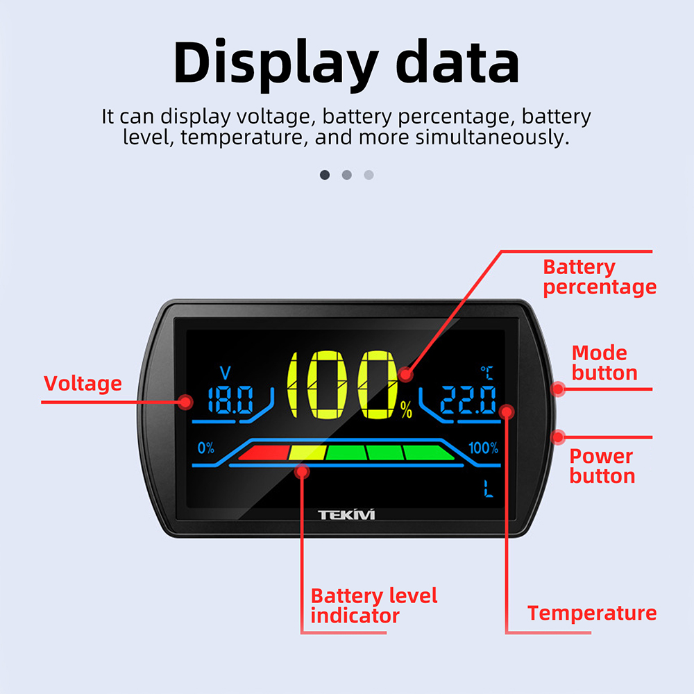 8856A バッテリー容量電圧計（アラーム付き）DC 7-1 - Analog Meter Gauge のレビューと価格