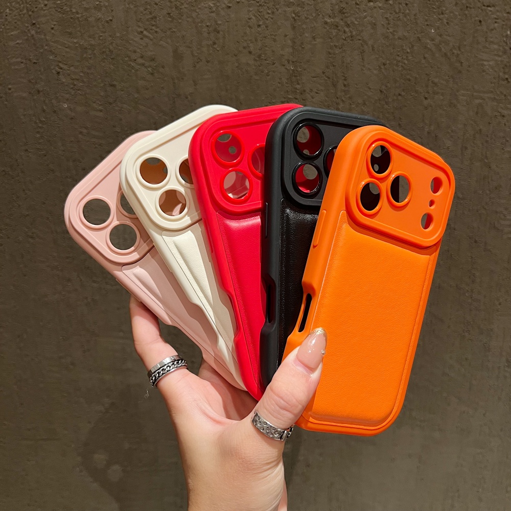高級楕円形レザーテクスチャーフォンケース iPhone 18 - Camera Leather Case のレビューと価格