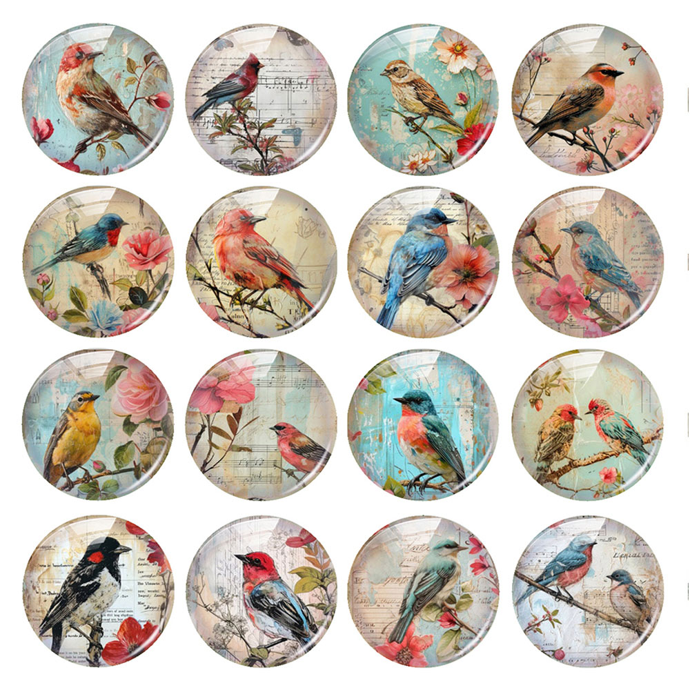 ランダムミックスラウンド/オーバル/スクエアヴィンテージ鳥花 - Vintage Jewelry Collection のレビューと価格