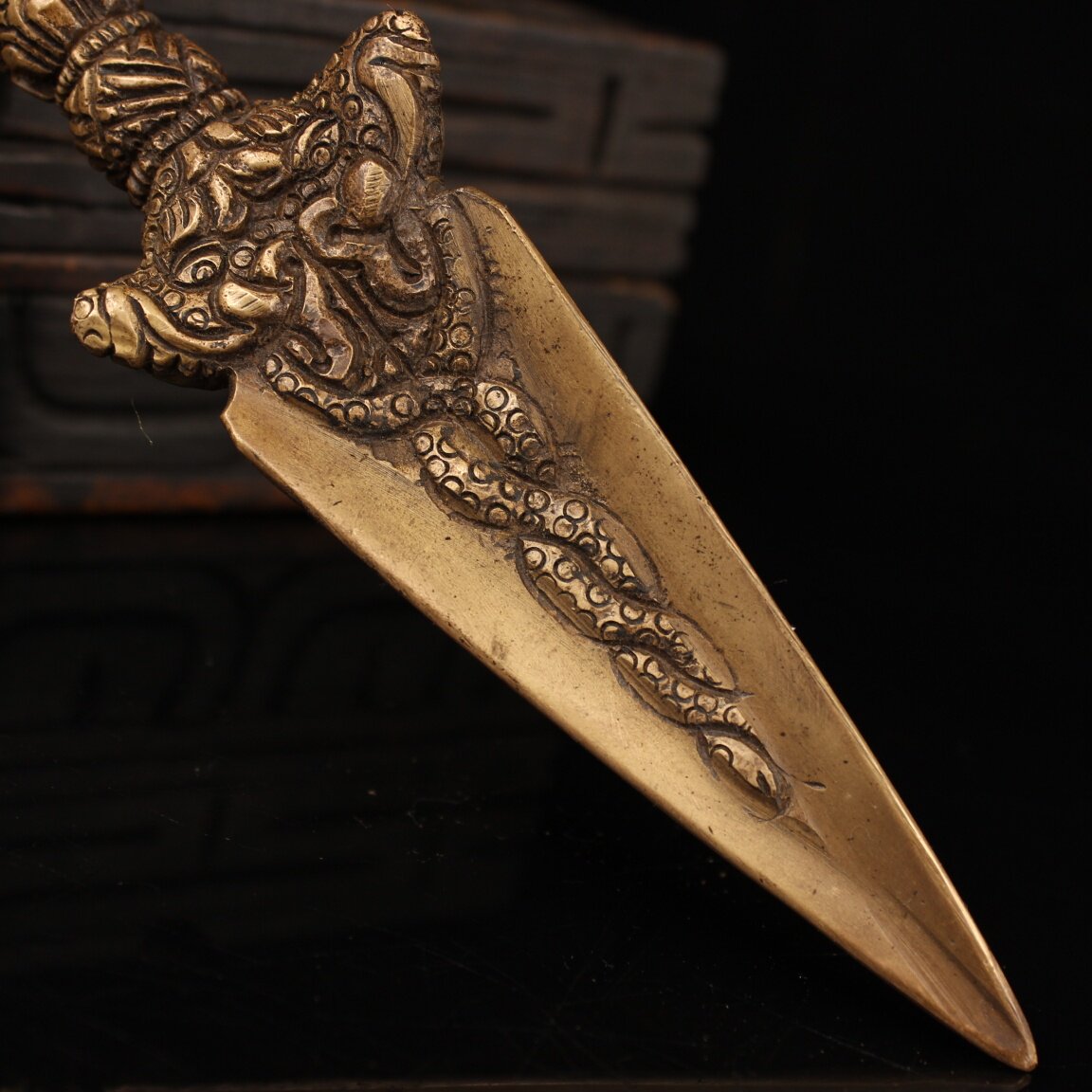 ヴィンテージ古銅製手作りチベット仏教金剛杵プルバ儀式用具像重 - Collectible Vintage Tools のレビューと価格
