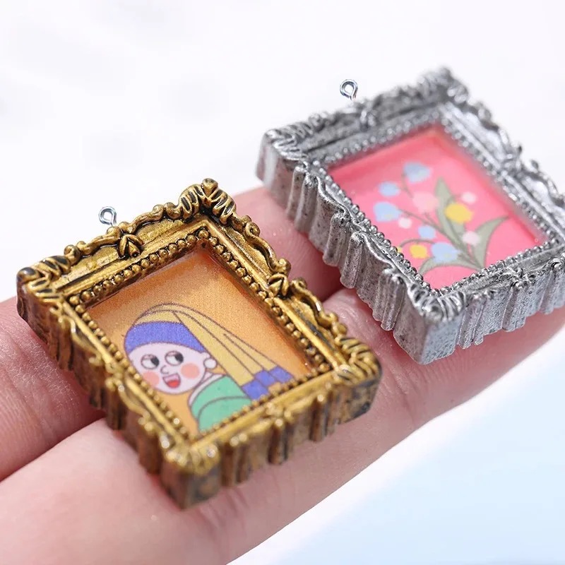 10 個フラットバックカボションヴィンテージ樹脂フォトフレー - Vintage Jewelry Collection のレビューと価格