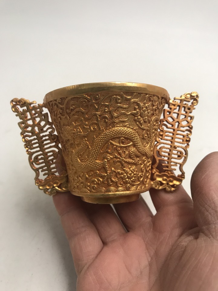 ヴィンテージコレクション金銅製二龍ワインカップ乾隆様式アンテ - Collectible Vintage Wine のレビューと価格