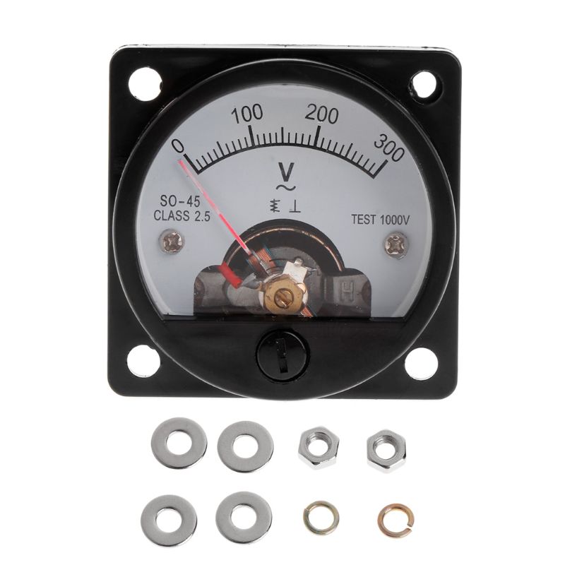 電圧計so-45ac 0-300vラウンドアナログダイヤルパ - Analog Meter Gauge のレビューと価格