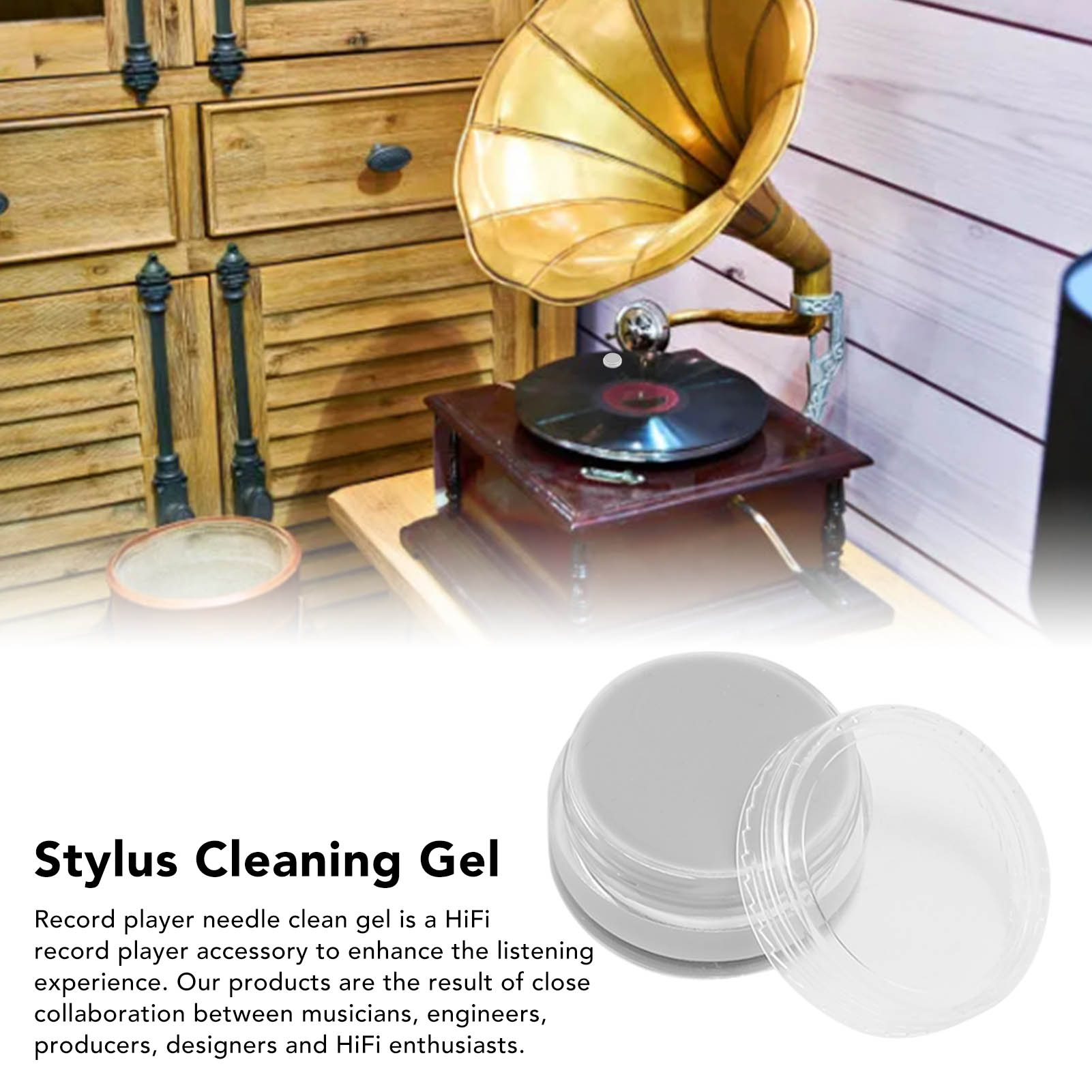 ポータブルターンテーブルスタイラスクリーンジェル静電気防止汚 - Record Player Needle のレビューと価格