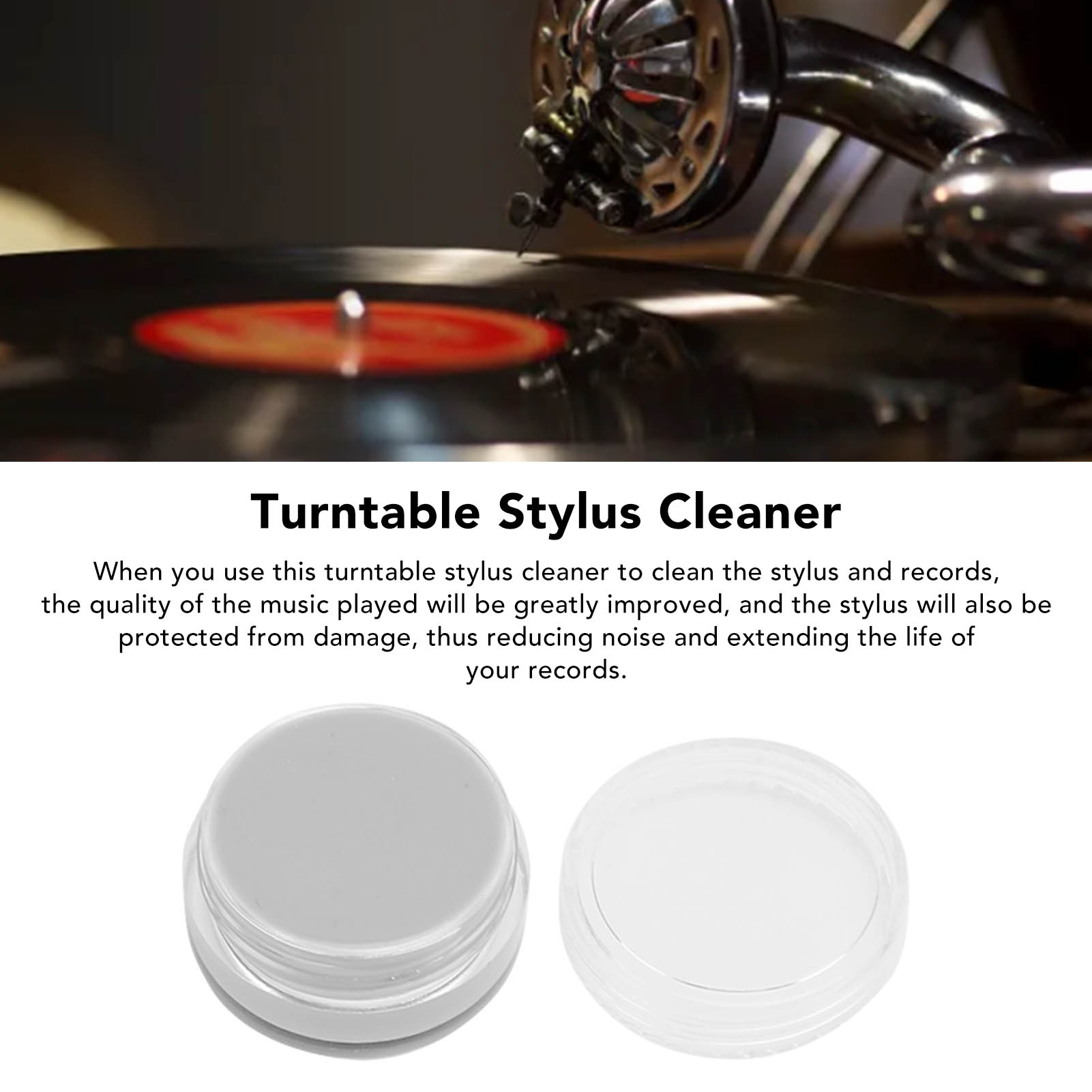 ポータブルターンテーブルスタイラスクリーンジェル静電気防止汚 - Record Player Needle のレビューと価格
