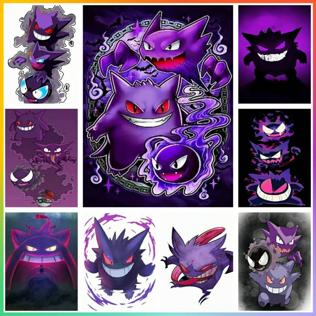 日本のポケモンモザイク絵画,ヴィンテージ,大きなステッチ,ダ - Vintage Pokemon Collectible のレビューと価格