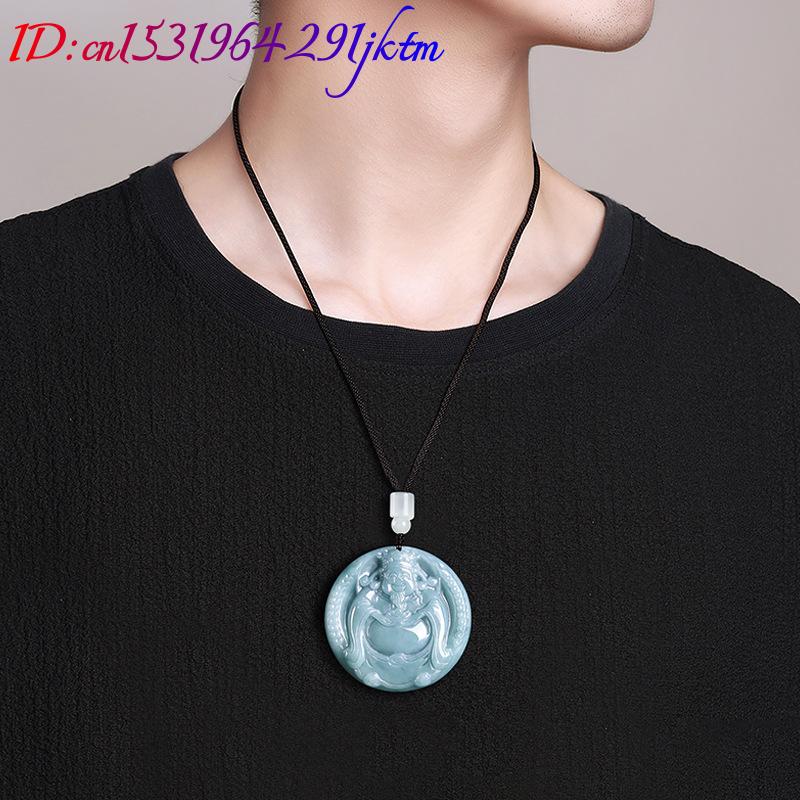 ビルマ翡翠の富の神様のペンダントネックレスチャーム、ヴィンテ - Vintage Necklace のレビューと価格