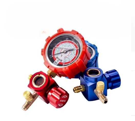 冷媒圧力計バルブ、自動車用エアコン冷媒液オイル補充用高圧・低 - Analog Meter Gauge のレビューと価格