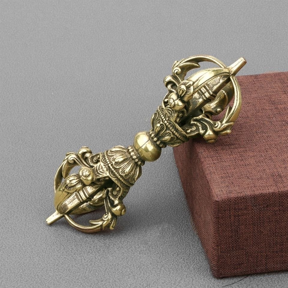 ヴィンテージ純真鍮チベット金剛杵アンティークスタイルタントラ - Collectible Vintage Tools のレビューと価格