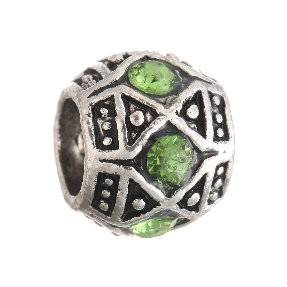 10 個ヴィンテージアンティークシルバーカラー大穴メタルライ - Vintage Jewelry Collection のレビューと価格
