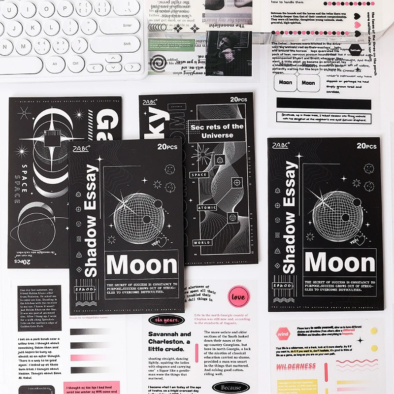 ヴィンテージテキストステッカーブック 20枚入り、星空ノート - Vintage And Collectible Books のレビューと価格