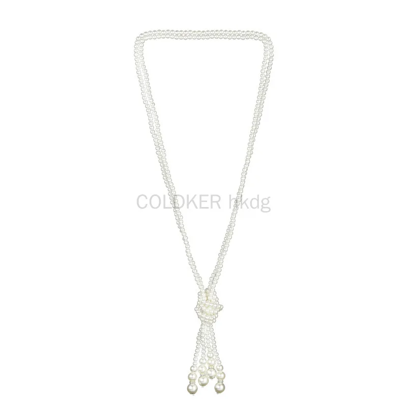 1920年代風パールネックレス フェイクパール ギャツビーア - Vintage Necklace のレビューと価格