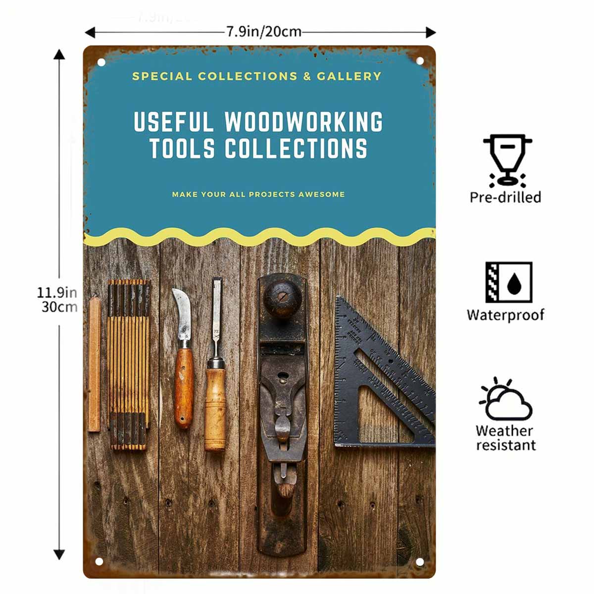 2Dフラット1個入り「便利な木工ツールコレクション」ヴィンテ - Collectible Vintage Tools のレビューと価格