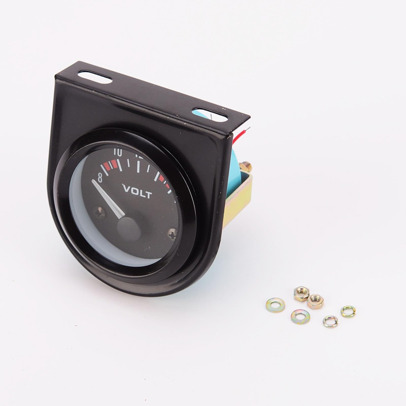 車用電圧計 アナログ 52mm ステンレスハウジング 8～1 - Analog Meter Gauge のレビューと価格