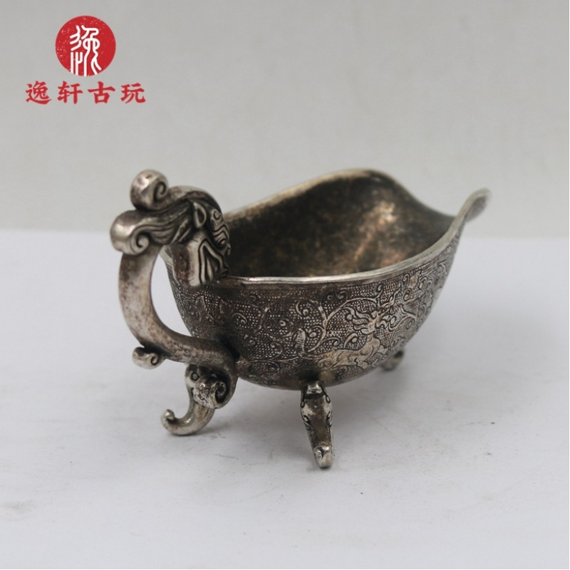 アンティーク雑貨、古い銀器、三足龍のワインカップ、宮殿民俗の - Collectible Vintage Wine のレビューと価格