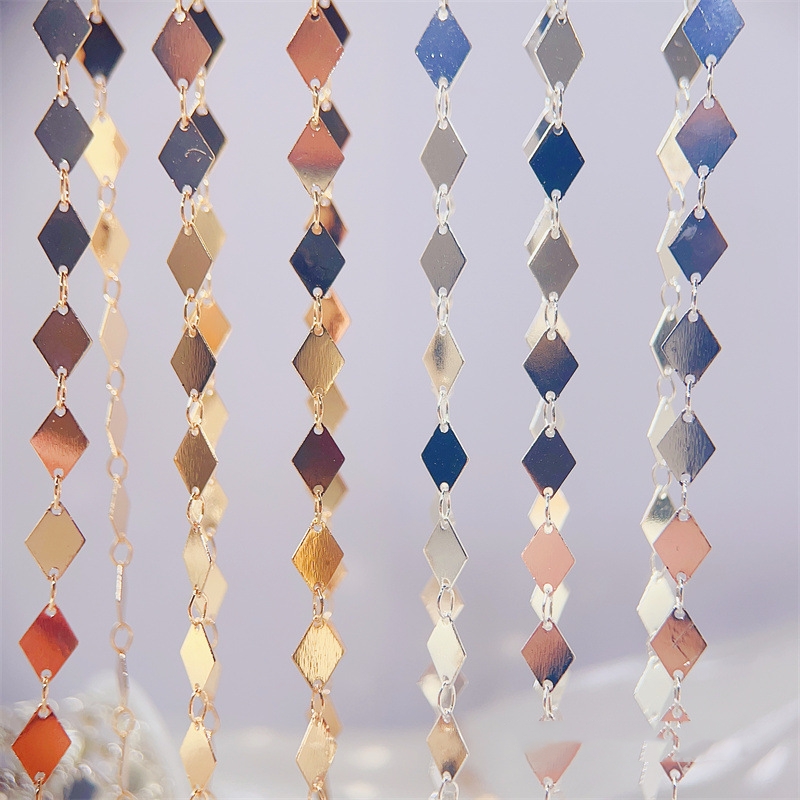 2メートル 4x9mm 金メッキ真鍮製ソリッド菱形ダイヤモン - Vintage Jewelry Collection のレビューと価格